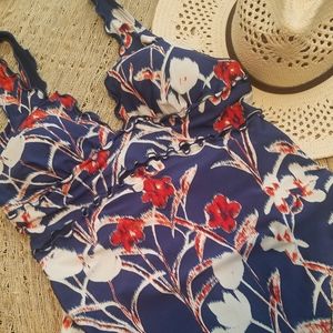 DKNY | Floral One Piece Swimsuit SZ: 14